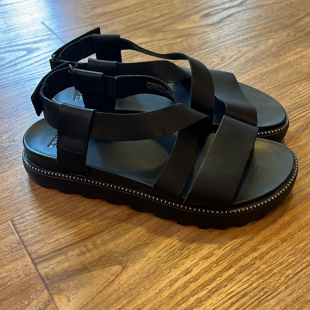 Sorel Black Sandals